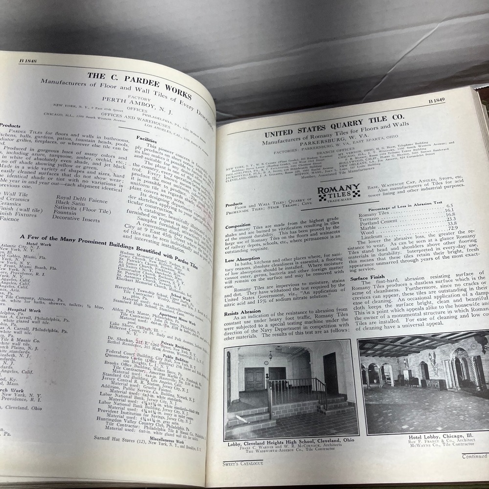 Sweets Architectural Catalogue 1929 23rd Edition Vintage Building Materials Book - Picture 8 of 14